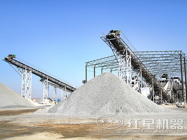 河南500t/h青石破碎生產線現場圖4 河南500t/h青石破碎生產線現場圖4