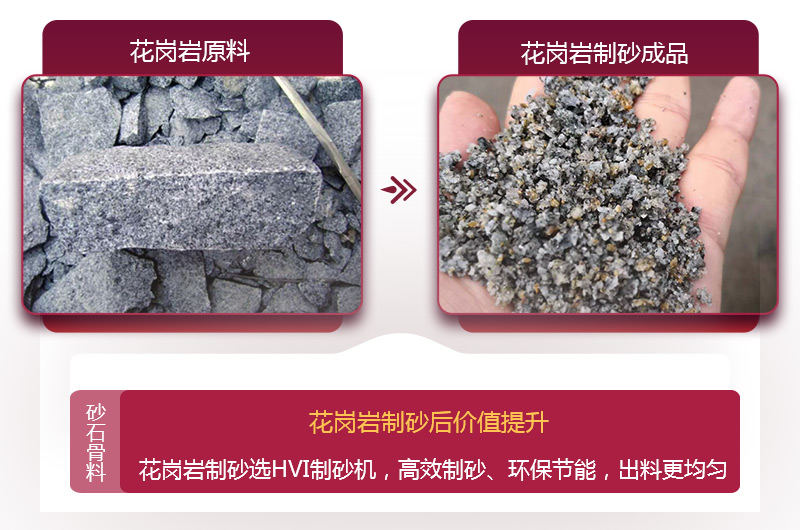 花崗巖制砂后，價值提升 