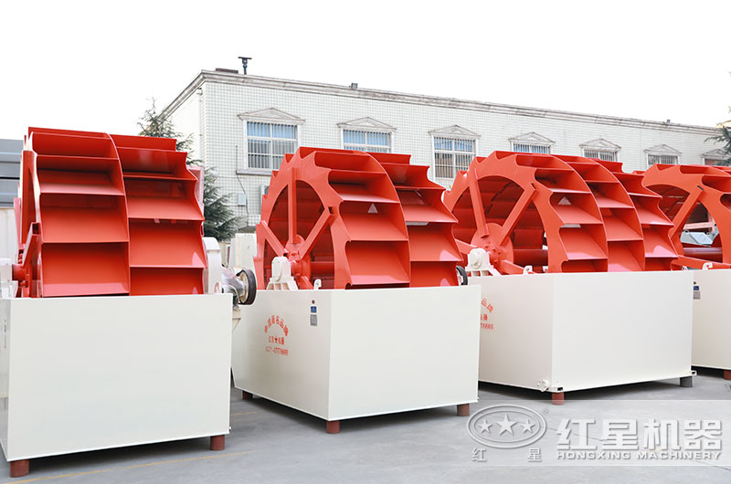 山沙洗砂機圖片，雙輪、三輪